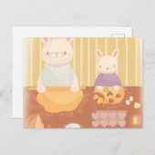 Grandma Baking Cookies ポストカード (正面/裏面)