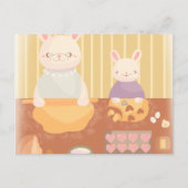 Grandma Baking Cookies ポストカード (正面)