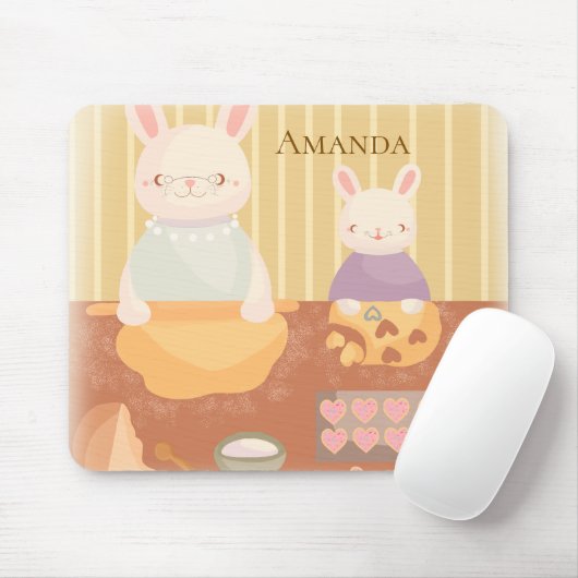 Grandma Baking Cookies マウスパッド (マウス)