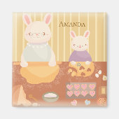 Grandma Baking Cookies マグネット (正面)