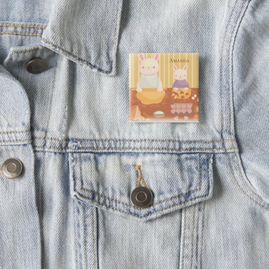 Grandma Baking Cookies 缶バッジ (インサイチュ)