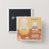 Grandma Baking Cookies 缶バッジ (正面&裏面)