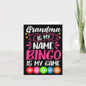 Grandma Bingo Player Funny Bingo Quote Design  カード (正面)