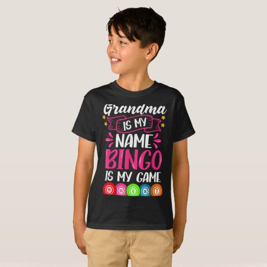 Grandma Bingo Player Funny Bingo Quote Design  Tシャツ (正面フル)