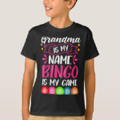 Grandma Bingo Player Funny Bingo Quote Design  Tシャツ (正面)