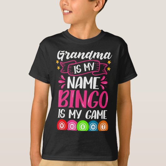 Grandma Bingo Player Funny Bingo Quote Design  Tシャツ (正面)