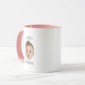 Grandma Birthday, Baby Face Dady Gift, Custom Face マグカップ (正面左)