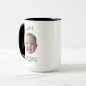 Grandma Birthday Gift – Custom Baby Face  マグカップ (正面左)