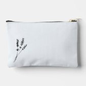 Grandma black and White Toile Floral Cosmetic アクセサリーポーチ (裏面)