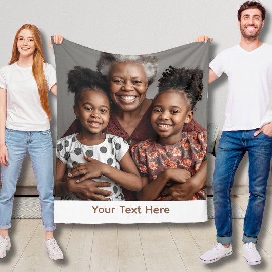 Grandma Blanket Personalized Fleece Cozy Gift Idea フリースブランケット
