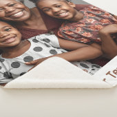 Grandma Blanket Personalized Sherpa Cozy Gift Idea シェルパブランケット (3/4)