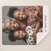 Grandma Blanket Personalized Sherpa Cozy Gift Idea シェルパブランケット (正面(横))