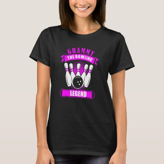 Grandma Bowlers Ten Pin GRAMMY Legend Bowling Tシャツ (正面)