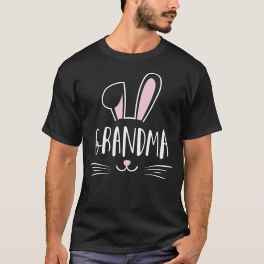 Grandma Bunny Rabbit Family Group Easter Mother's  Tシャツ (正面)