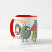  GRANDMA Christmas PHOTO Gift From Grandkids Mug マグカップ (正面左)