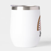 Grandma cute rainbow black &white Water Bottle (右面)