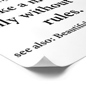 Grandma Definition Like Mom Without Rules Funny Gr ポスター (角)