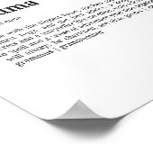 Grandma Definition Poster | Dictionary Style ポスター (角)