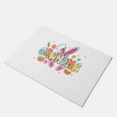 Grandma Easter Grandma Coquette Bunny Ears Eggs Ba ドアマット (アングル)
