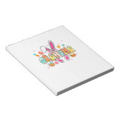 Grandma Easter Grandma Coquette Bunny Ears Eggs Ba ノートパッド (アングル)