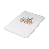 Grandma Easter Grandma Coquette Bunny Ears Eggs Ba バスマット (アングル)