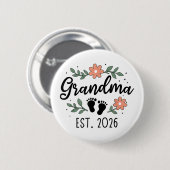 Grandma Est 2026 - Pregnancy Announcement  缶バッジ (正面&裏面)