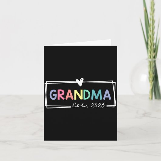 Grandma Est 2026 Promoted To Grandma 2026 For Gran カード (正面)