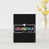 Grandma Est 2026 Promoted To Grandma 2026 For Gran カード (黄色い花)