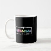 Grandma Est 2026 Promoted To Grandma 2026 For Gran コーヒーマグカップ (左)