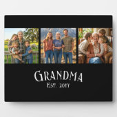 Grandma Est. Established Year Custom Name 3 Photo フォトプラーク (正面)