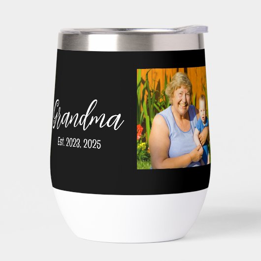 Grandma Est. White script photo (左面)