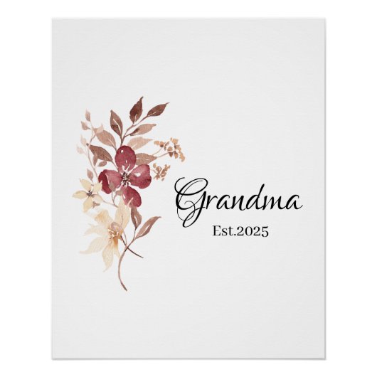 Grandma Est. Year – New Grandma Milestone ポスター (正面)