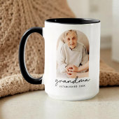 Grandma Established 20XX Modern Simple Photo マグカップ
