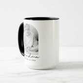 Grandma Established 20XX Modern Simple Photo マグカップ (正面左)