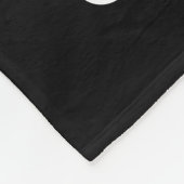 Grandma Established Black Modern Bold Photo フリースブランケット (角)