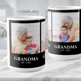 Grandma Established Bold Black 3 Photo Coffee コーヒーマグカップ