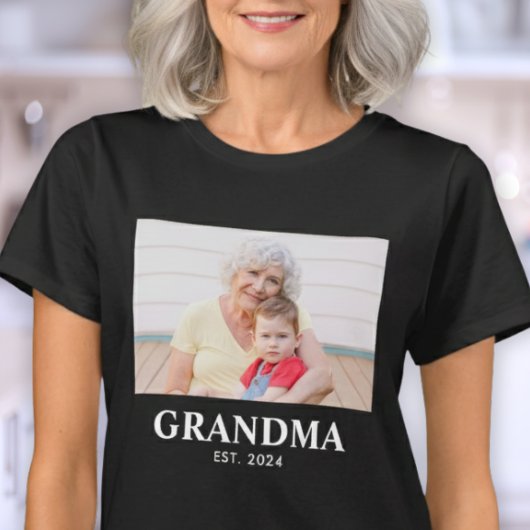 Grandma Established Bold Photo Tシャツ