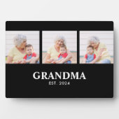 Grandma Established Elegant Bold Black 3 Photo フォトプラーク (正面)