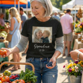 Grandma Established Minimalist White Script Text Tシャツ