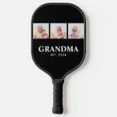 Grandma Established Modern Bold Black 3 Photo ピックルボールラケット (裏面)
