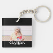 Grandma Established Modern Bold Photo キーホルダー (裏面)