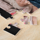 Grandma Established Modern Script 3 Photo  ジグソーパズル (側面)