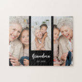 Grandma Established Modern Script 3 Photo  ジグソーパズル (横)
