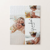 Grandma Established Modern Script 3 Photo ジグソーパズル (縦)