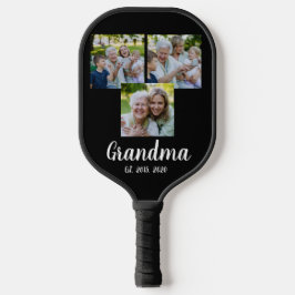Grandma Established Modern Script Black 3 Photo ピックルボールラケット