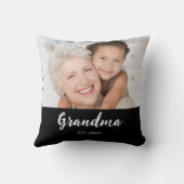 Grandma Established Modern Script Photo クッション (裏面)