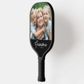 Grandma Established Modern Script Photo ピックルボールラケット (左)
