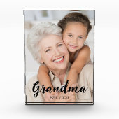 Grandma Established Modern Script Photo フォトブロック (正面)