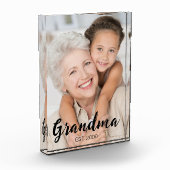 Grandma Established Modern Script Photo フォトブロック (左)