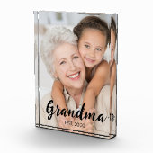 Grandma Established Modern Script Photo フォトブロック (右)